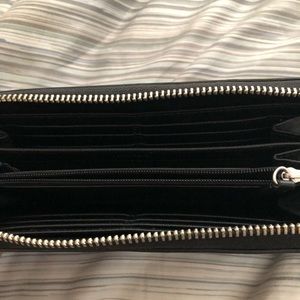 Coach Leopard zip around wallet